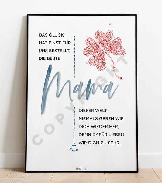 PRINT- DIE BESTE MAMA DIESER WELT (MUTTERTAG)