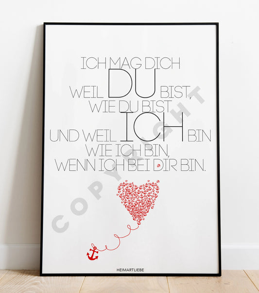 PRINT - ICH MAG DICH