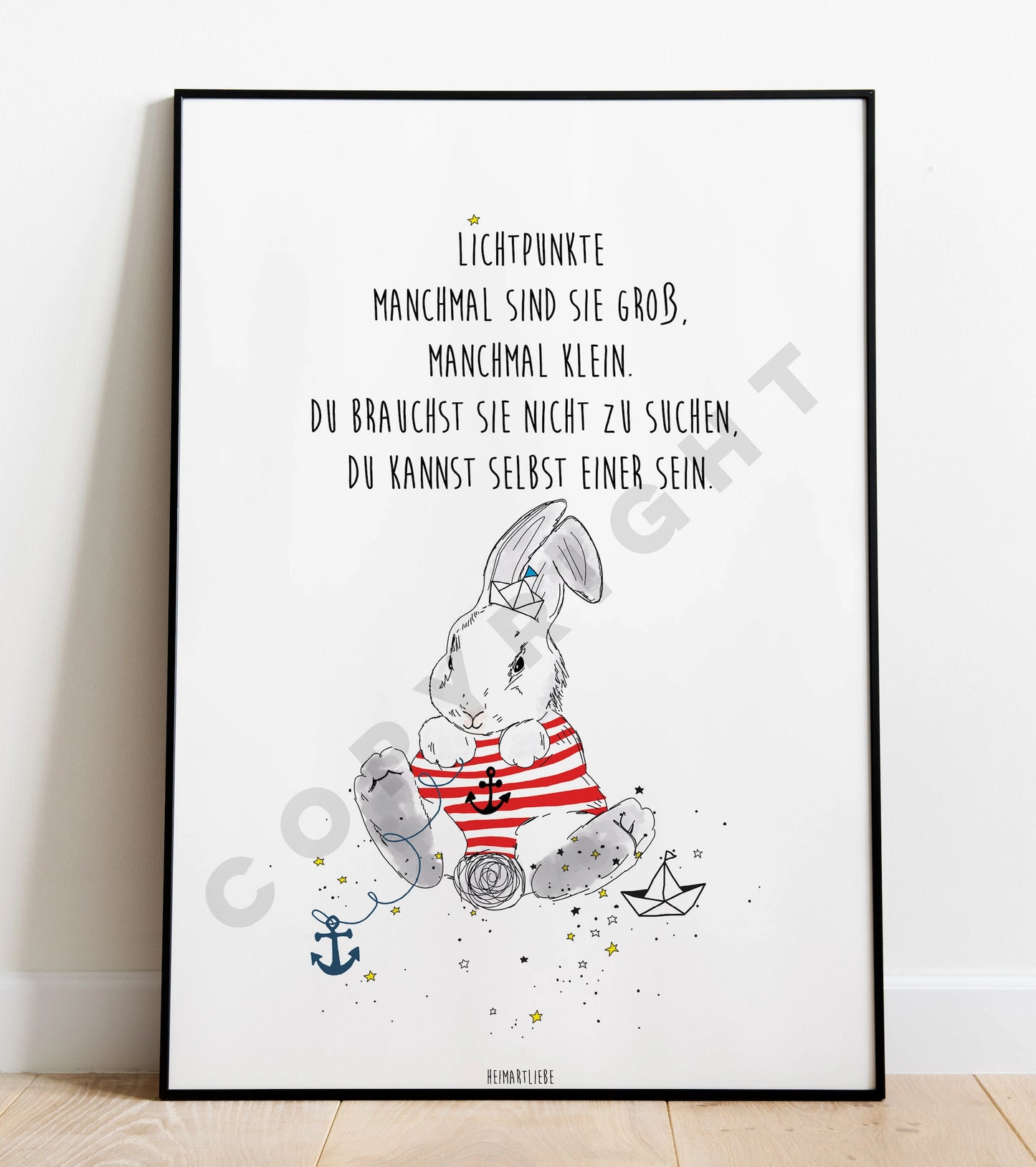 PRINT - LICHTPUNKTE HASE