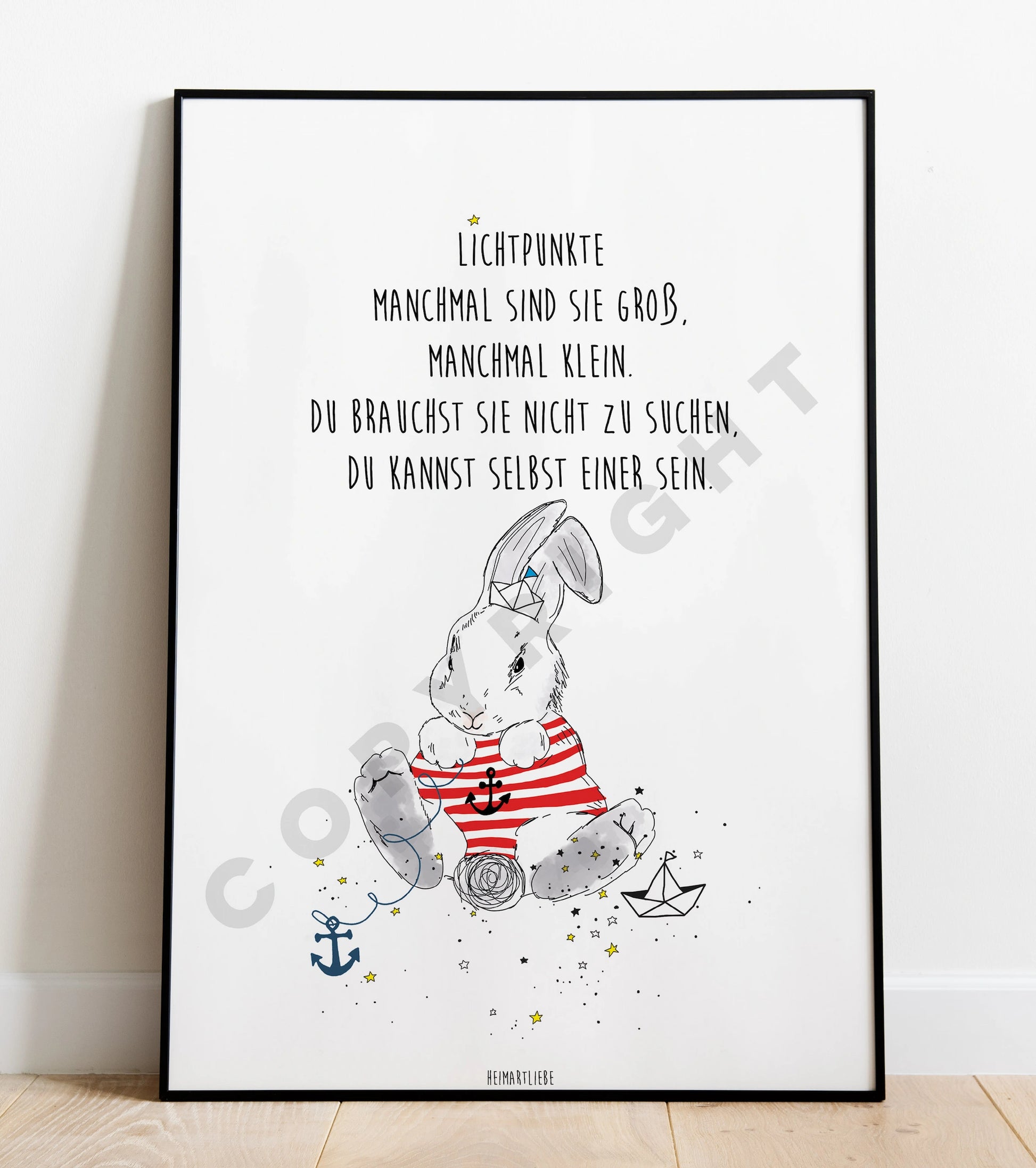 PRINT - LICHTPUNKTE HASE