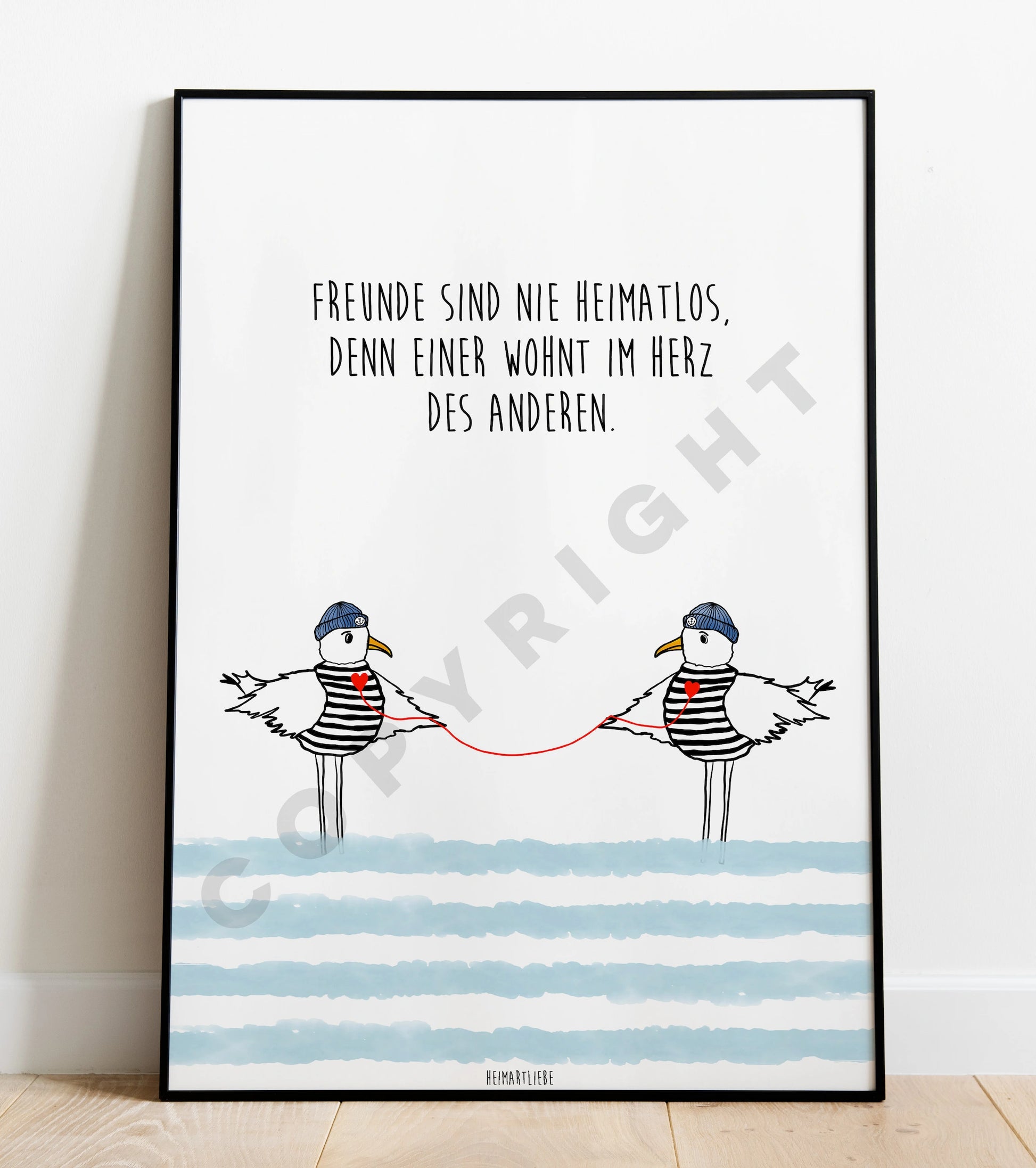 PRINT - FREUNDE SIND NIE HEIMATLOS