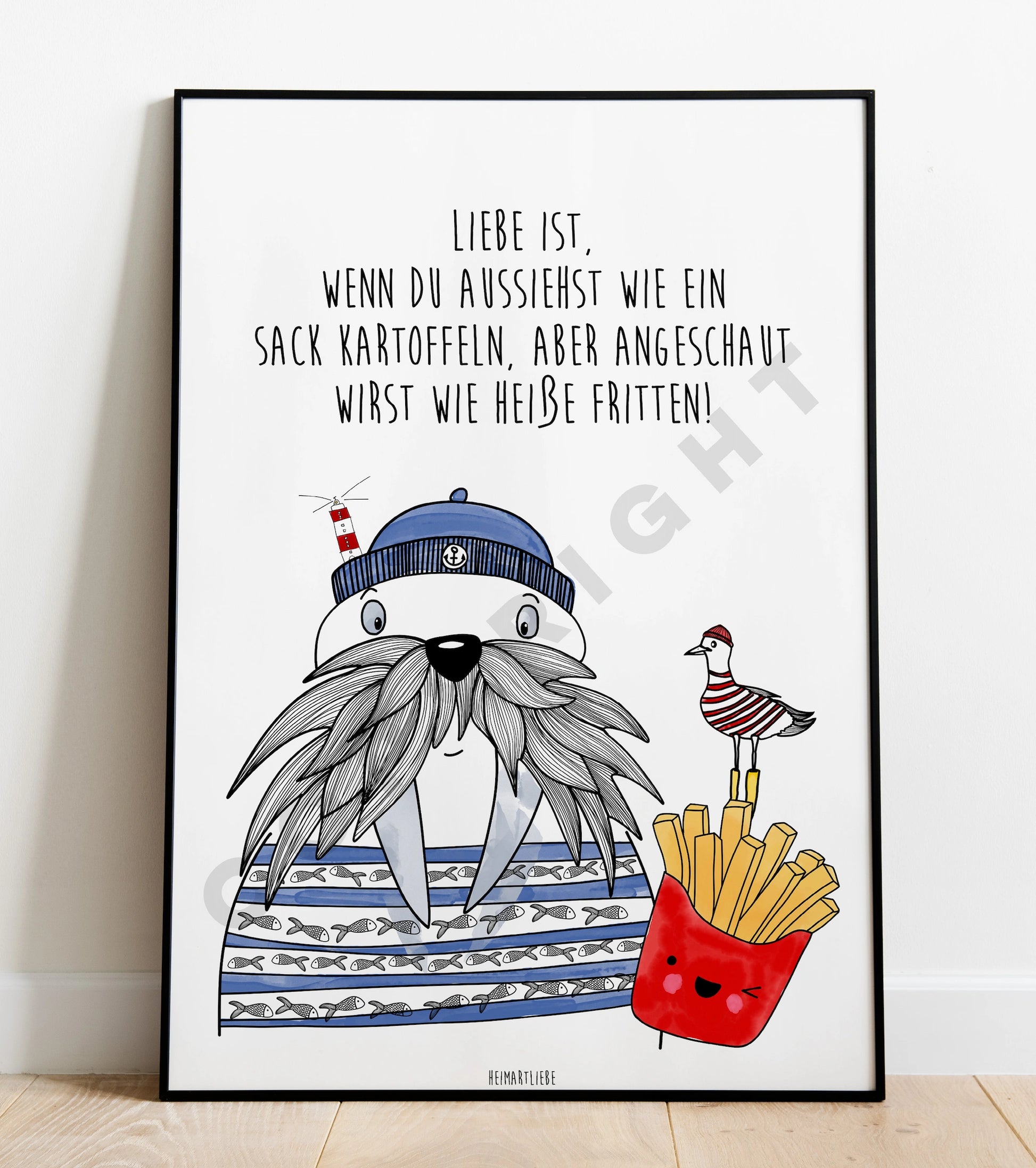 PRINT - LIEBE IST, ... HEIßE FRITTEN!