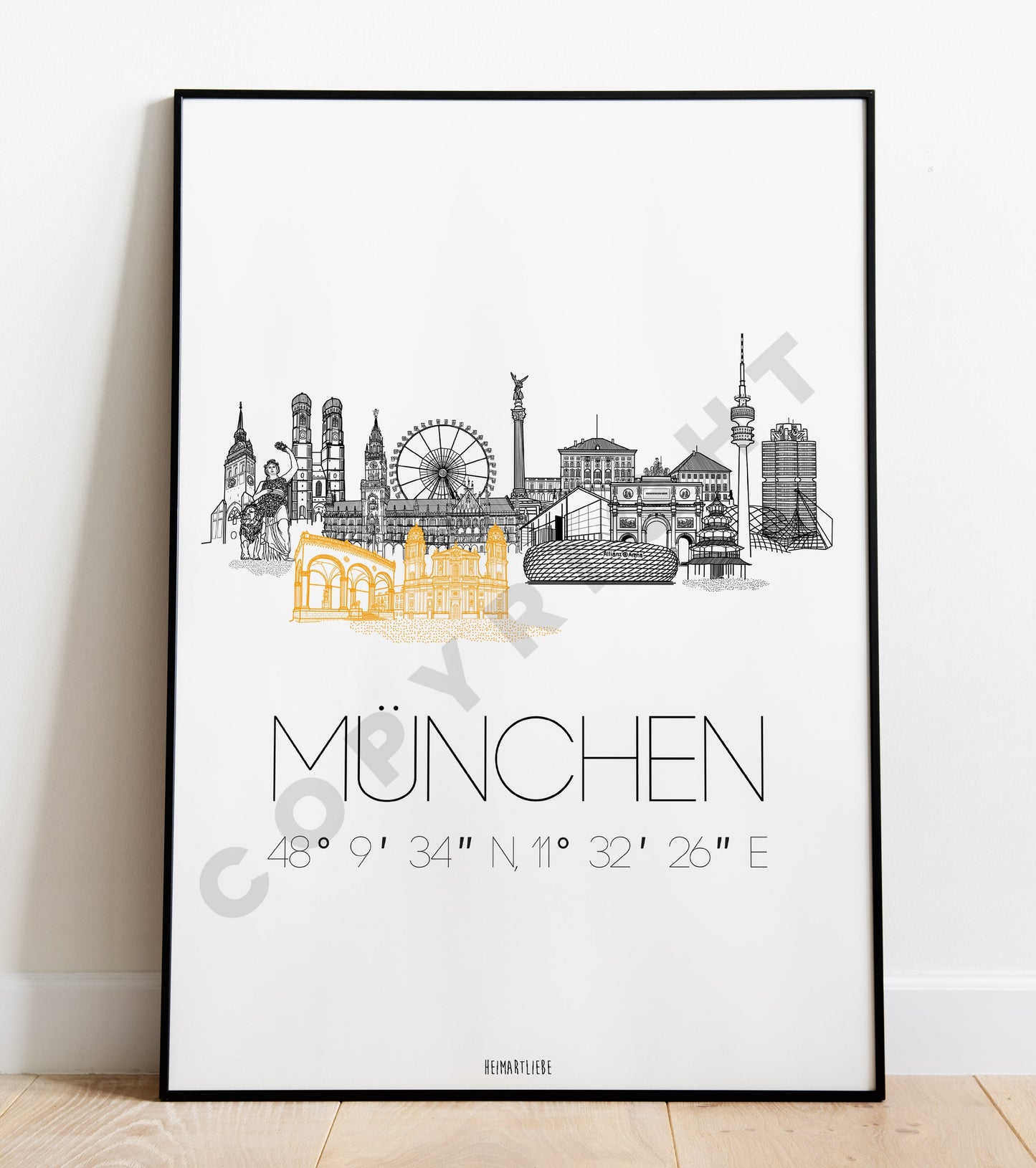 PRINT - SKYLINE MÜNCHEN