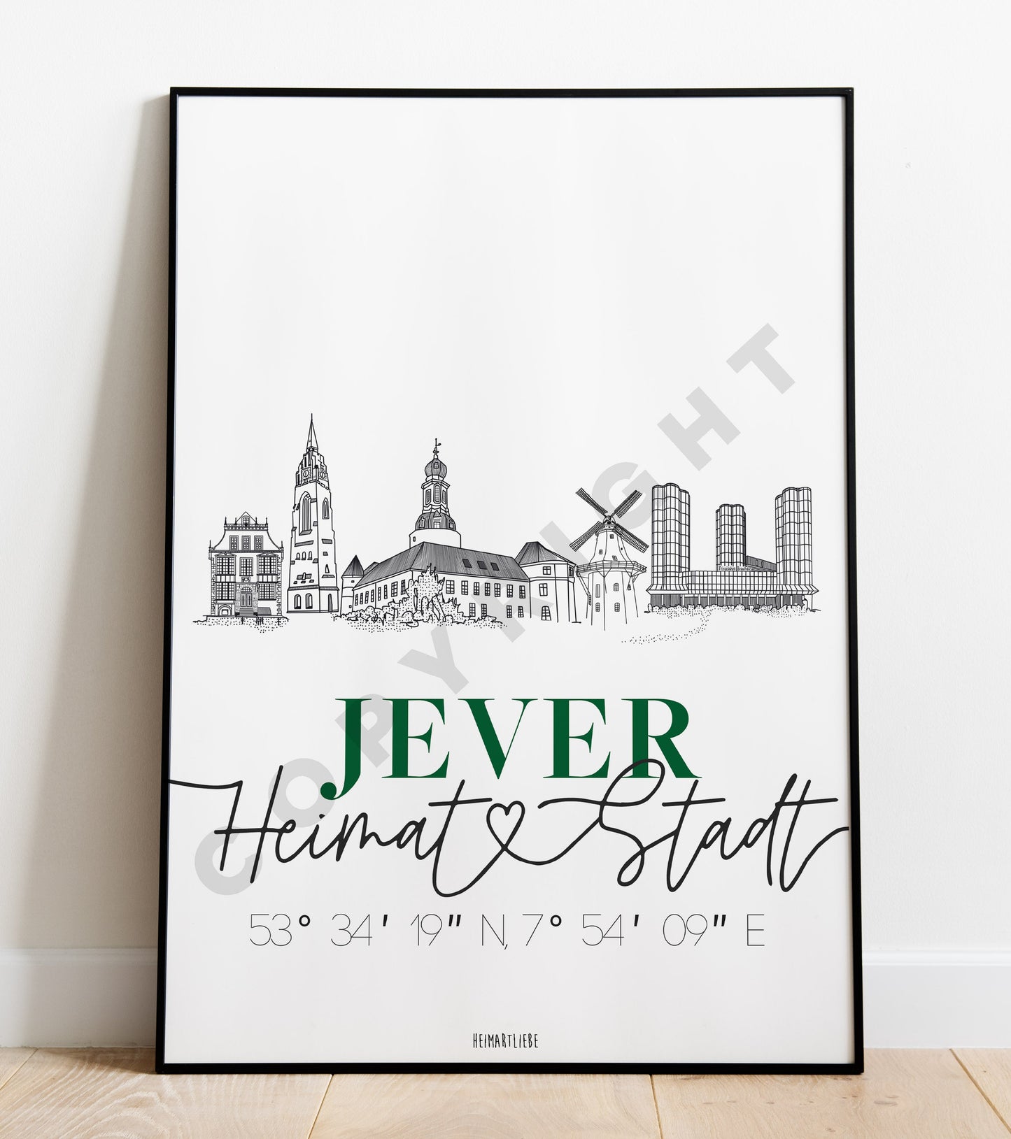 PRINT - SKYLINE JEVER HEIMATSTADT