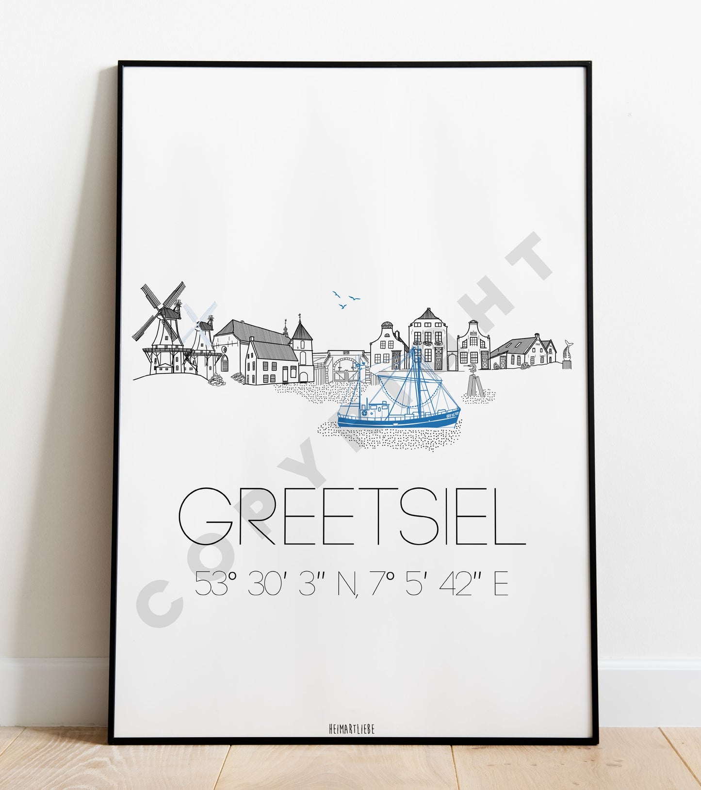 PRINT - SKYLINE GREETSIEL