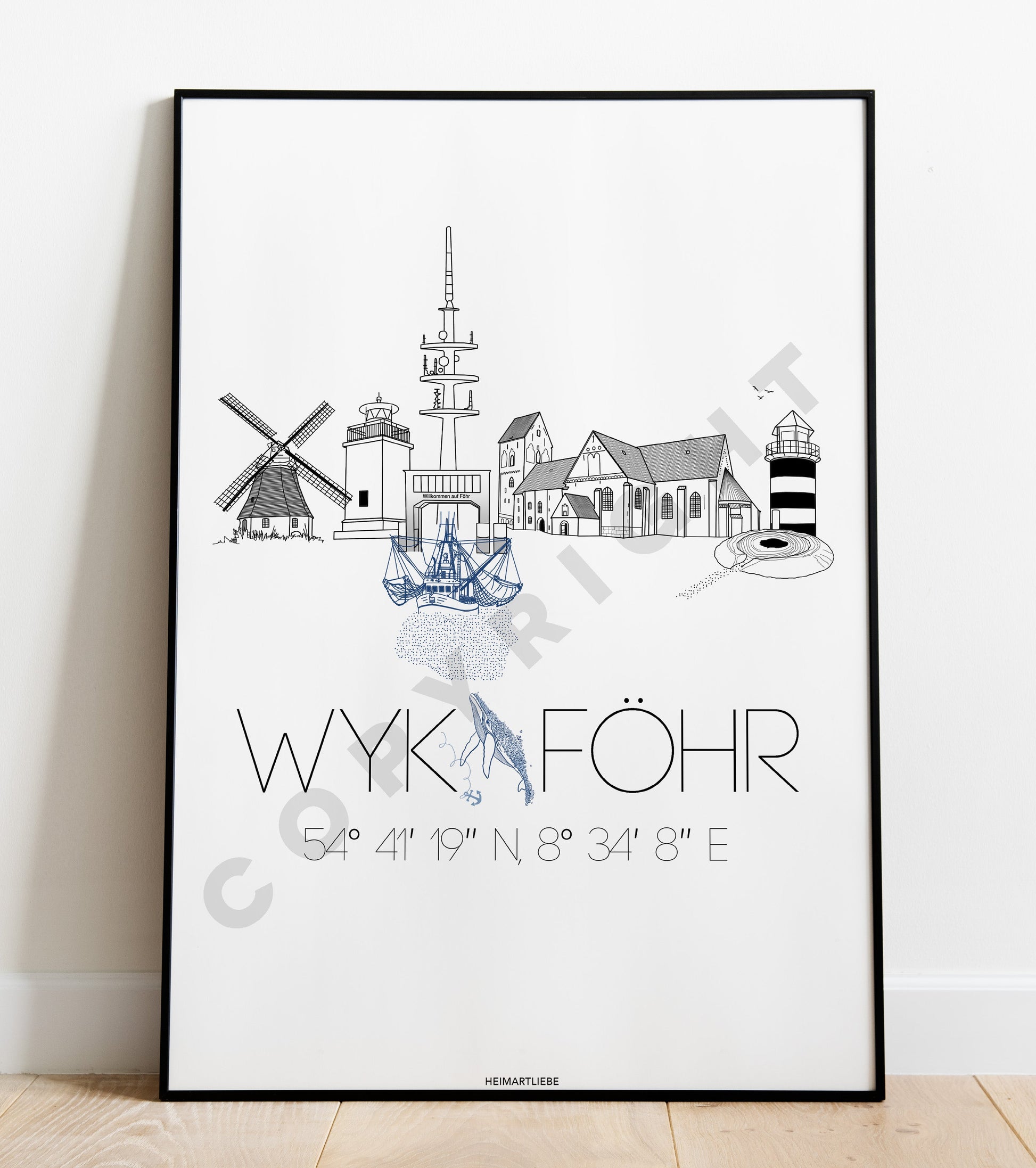 PRINT - SKYLINE WYK | FÖHR