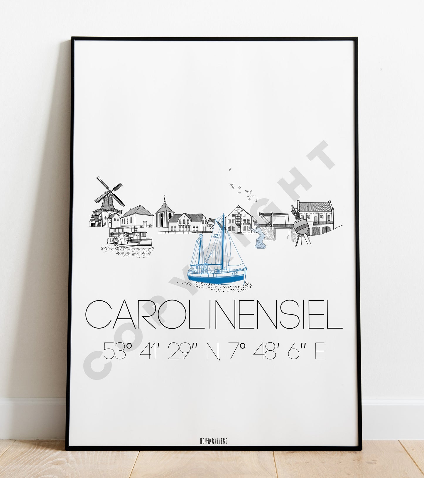 PRINT - SKYLINE CAROLINENSIEL