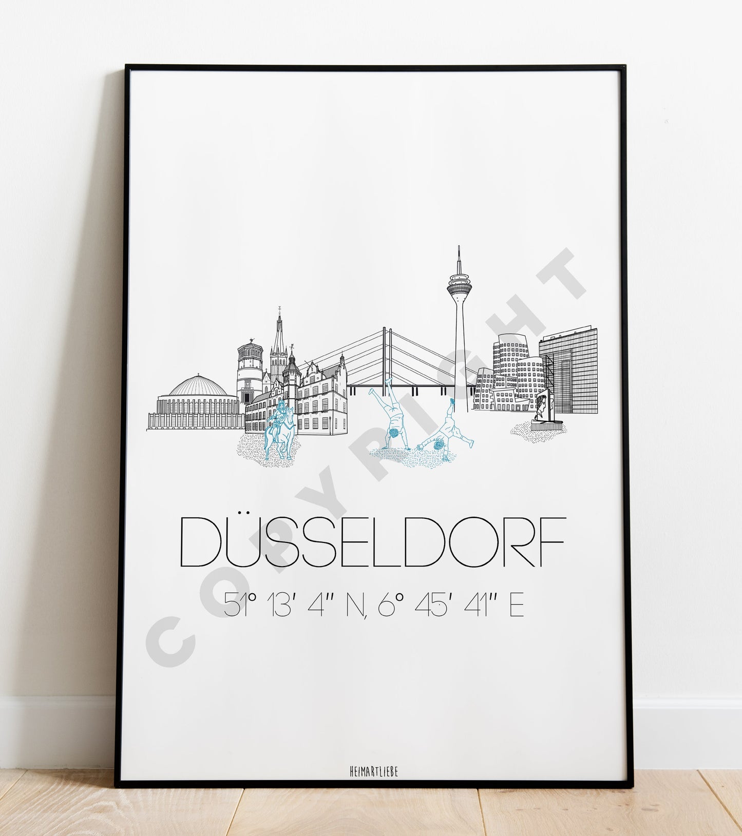 PRINT - SKYLINE DÜSSELDORF