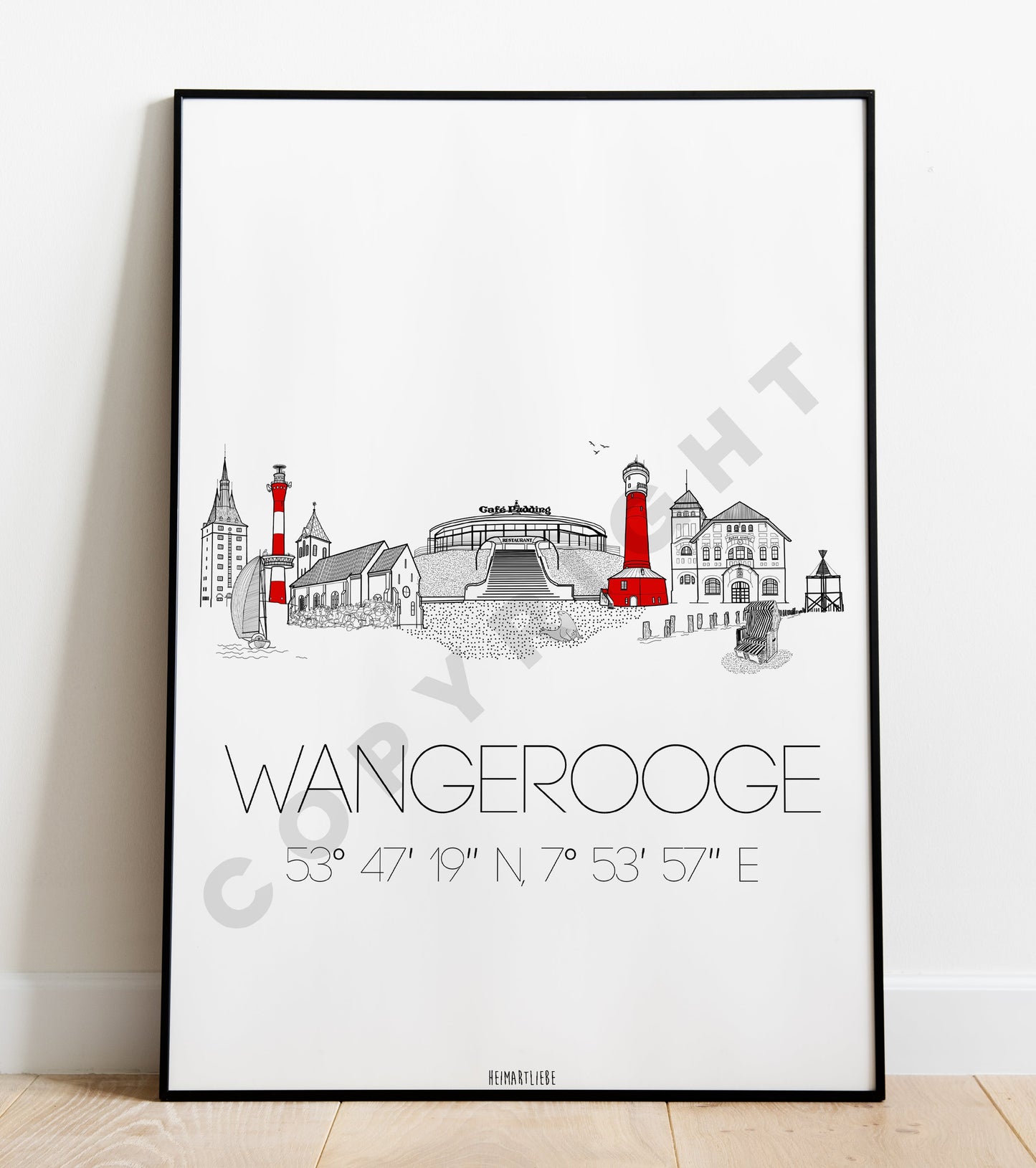 PRINT - SKYLINE WANGEROOGE