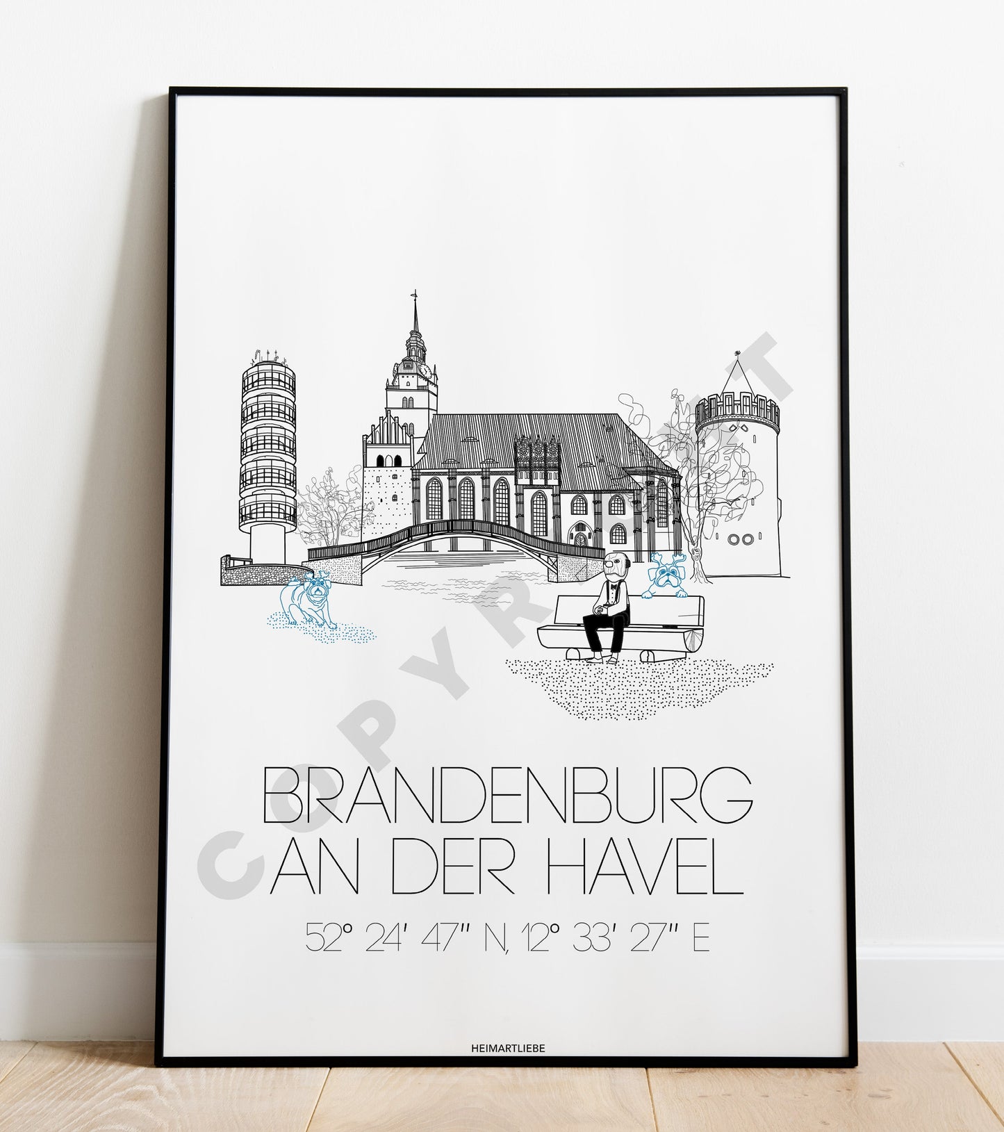 PRINT - SKYLINE BRANDENBURG AN DER HAVEL