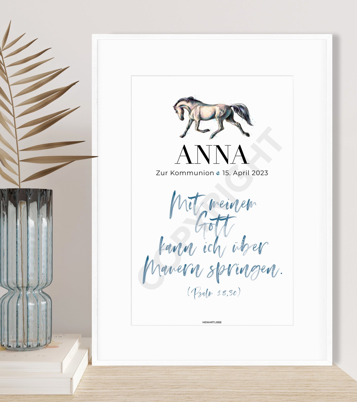 KONFIRMATION, KOMMUNION, FIRMUNG - PFERD