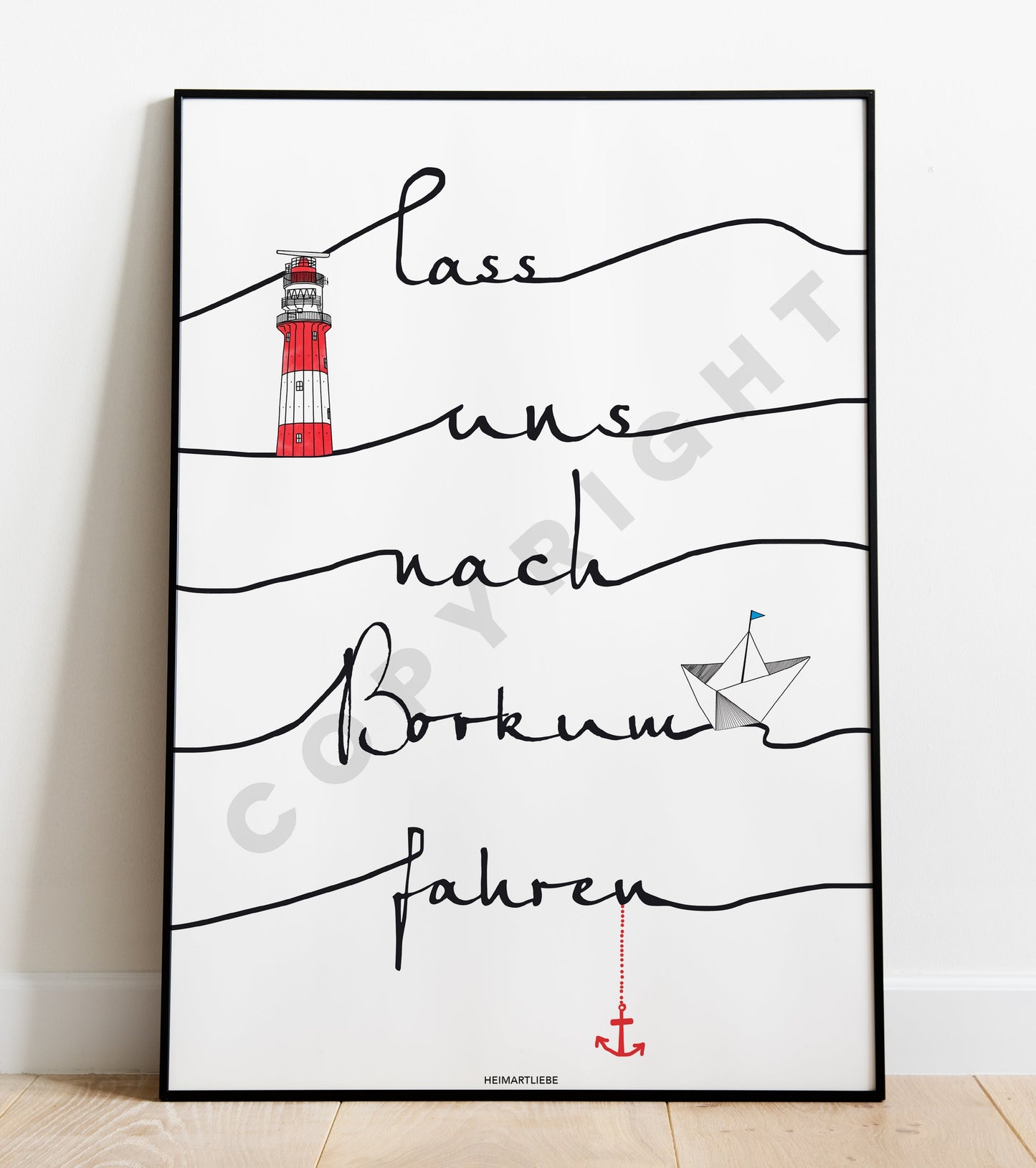 PRINT - LASS UNS NACH BORKUM FAHREN