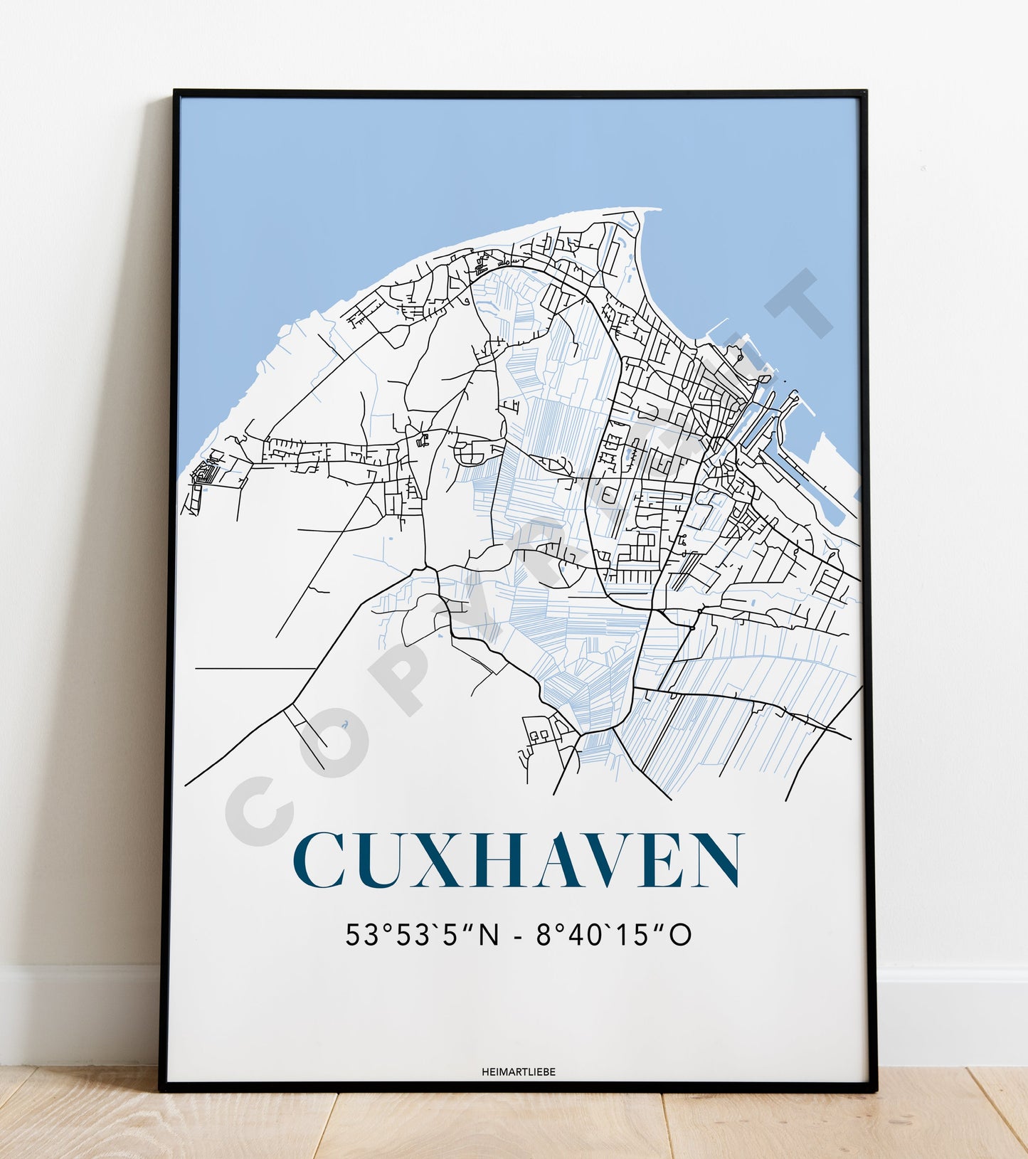 PRINT - MAP CUXHAVEN