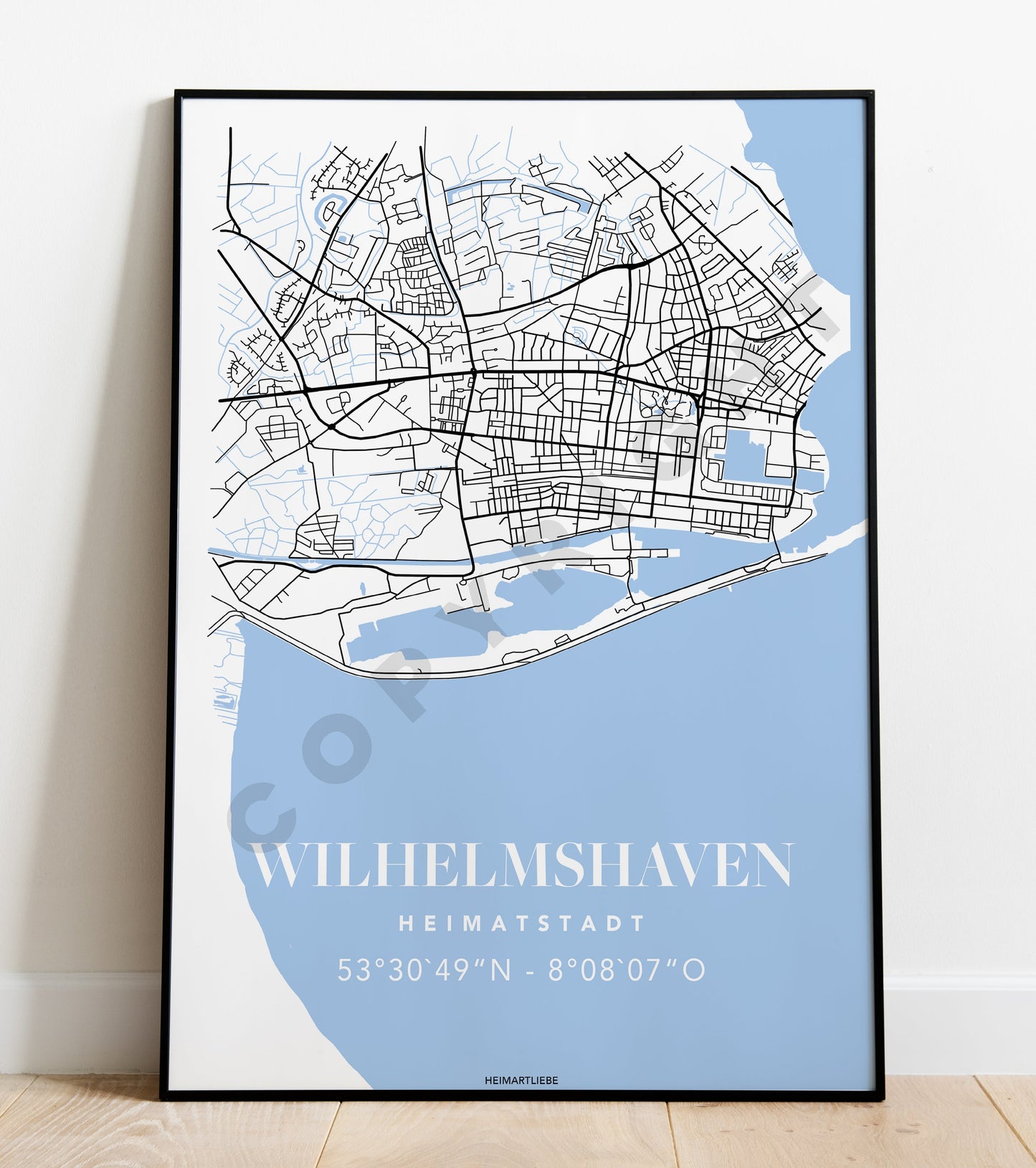 PRINT - MAP WILHELMSHAVEN