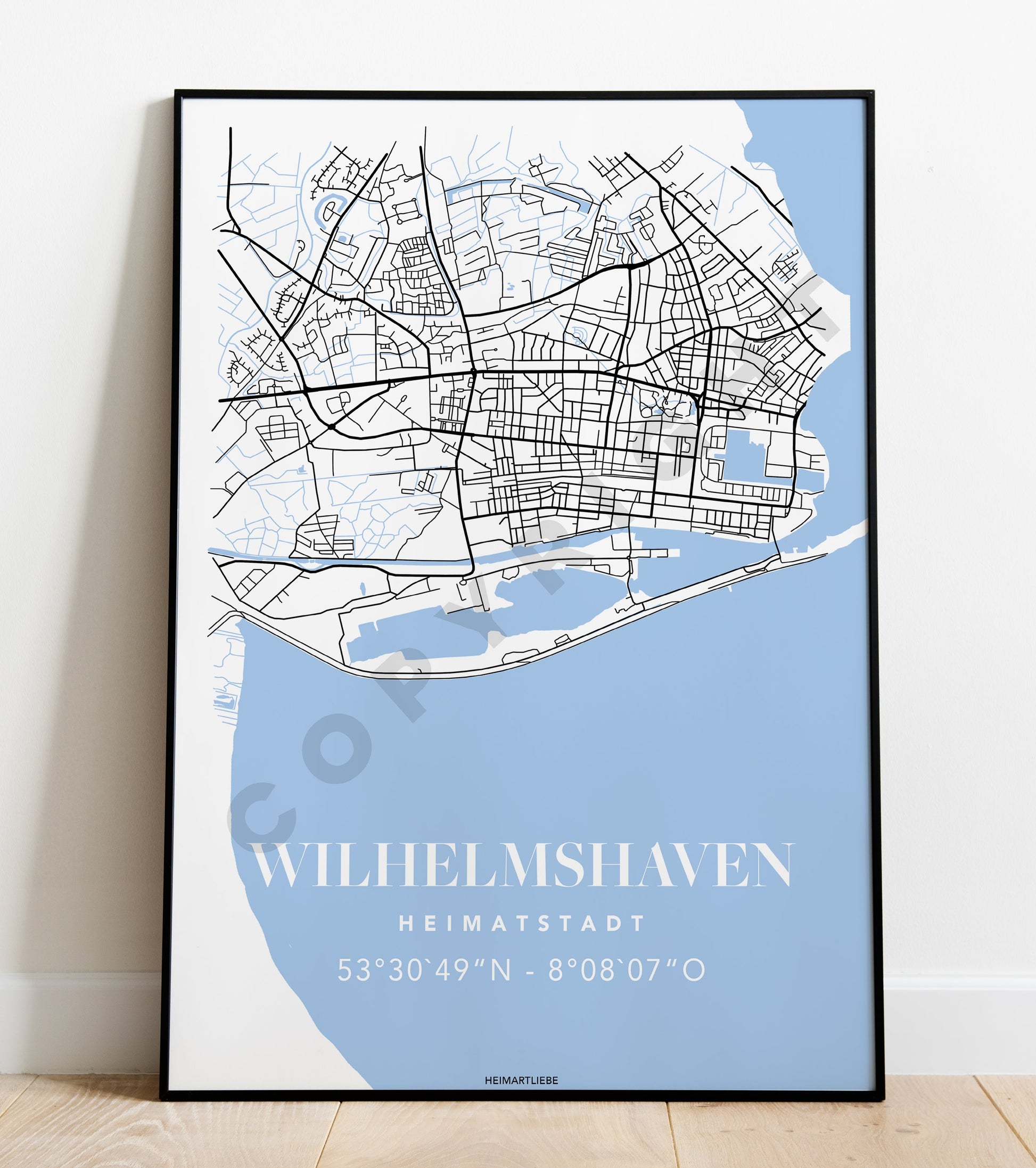 PRINT - MAP WILHELMSHAVEN