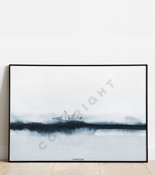 PRINT - MEERLIEBE BOOT QUERFORMAT