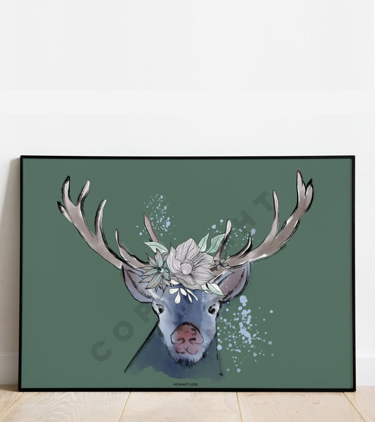 PRINT - MEERLIEBE HIRSCH