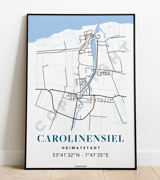 PRINT - MAP CAROLINENSIEL