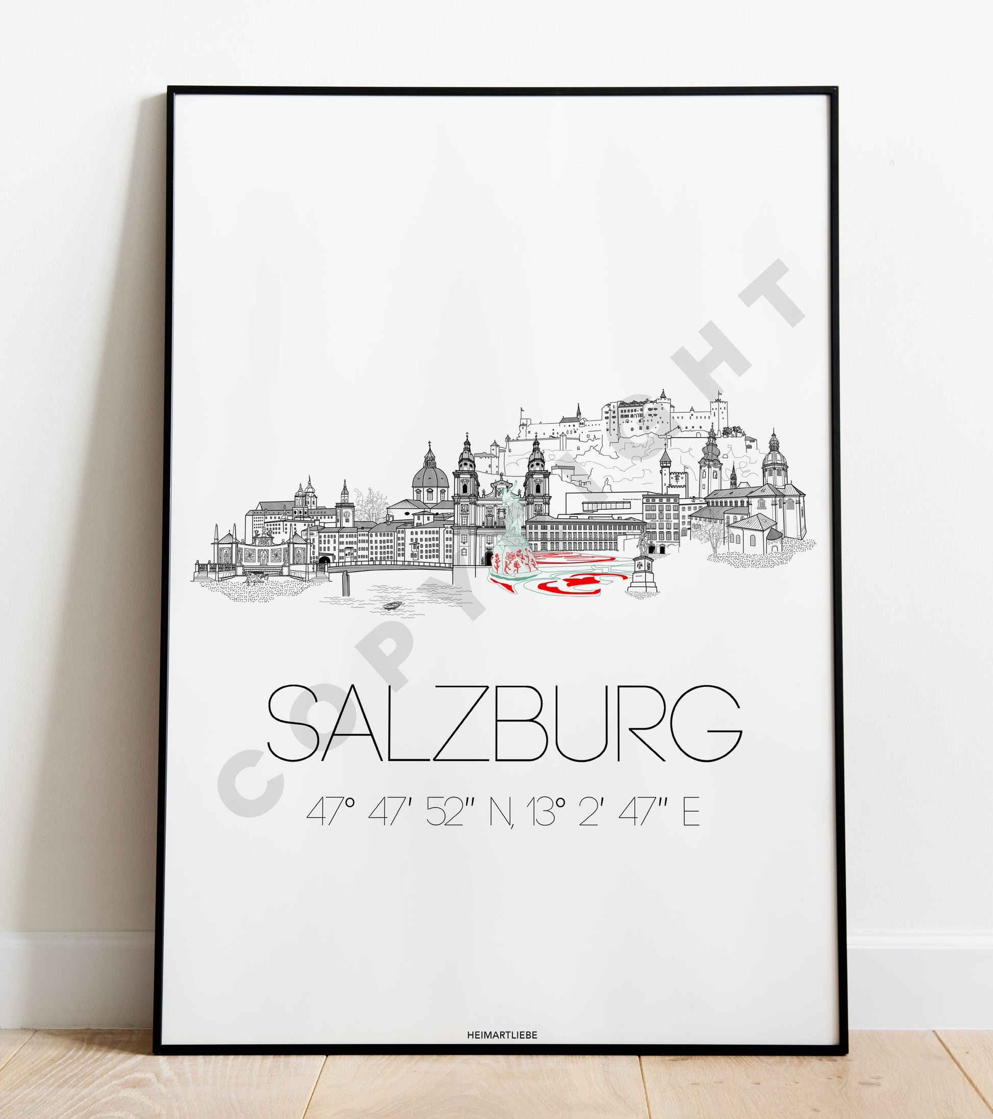 PRINT - SKYLINE SALZBURG