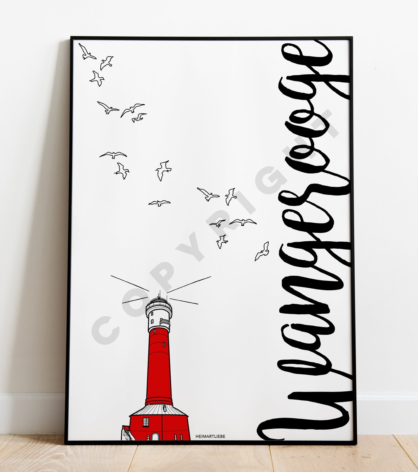 PRINT - WANGEROOGE LEUCHTTURM