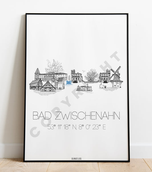 PRINT - SKYLINE BAD ZWISCHENAHN