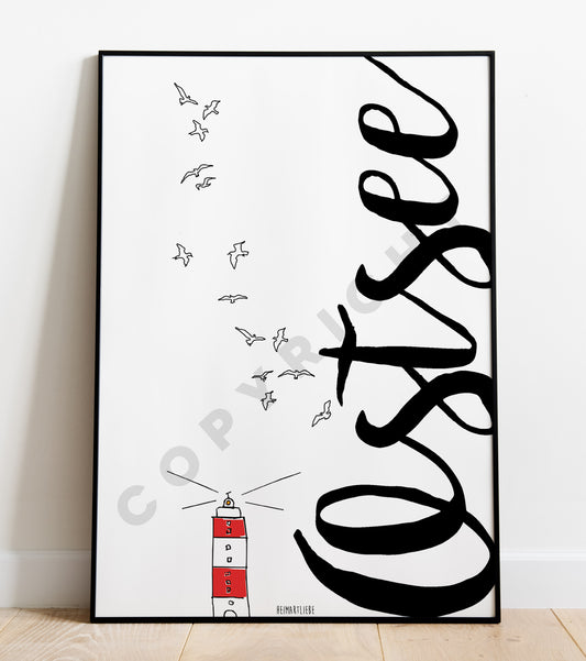 PRINT - OSTSEE LEUCHTTURM