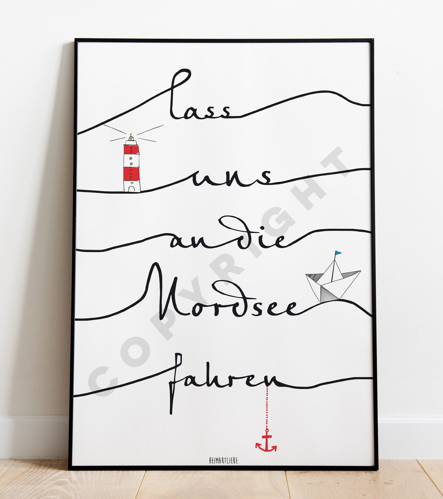 PRINT - LASS UNS AN DIE NORDSEE FAHREN