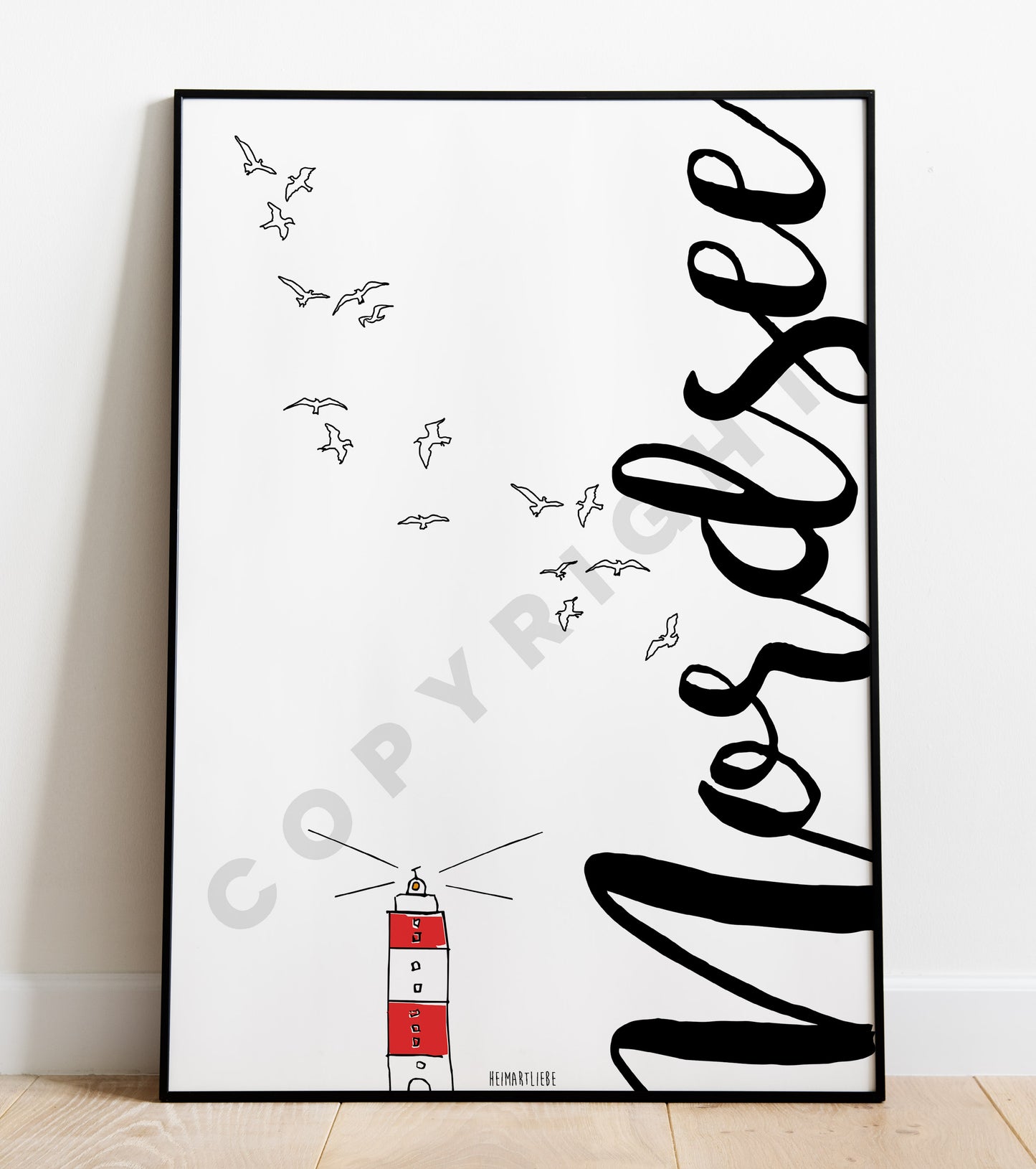 PRINT - NORDSEE LEUCHTTURM