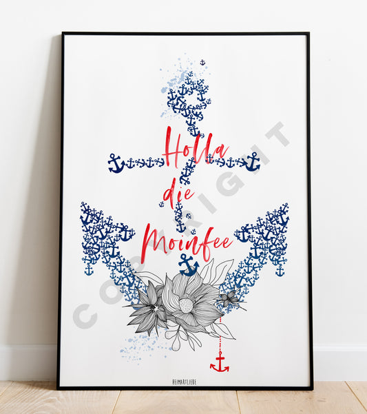 PRINT - HOLLA DIE MOINFEE