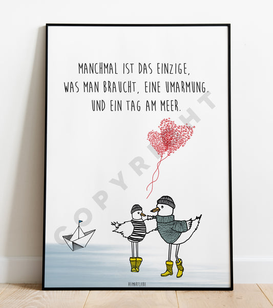 PRINT - EIN TAG AM MEER