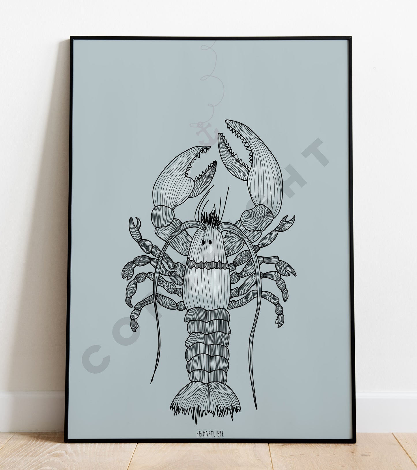 PRINT - HUMMER HELLBLAU