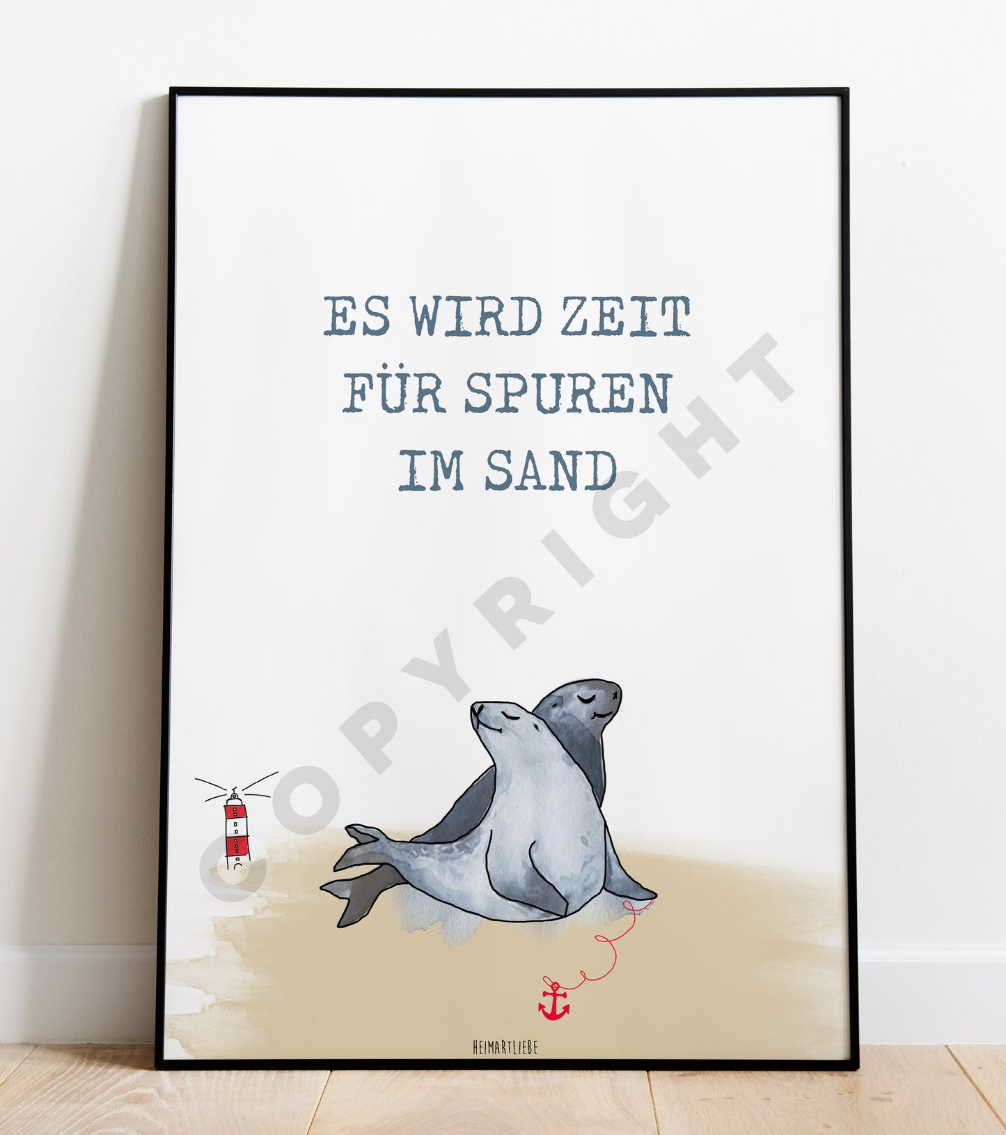 PRINT - SPUREN IM SAND