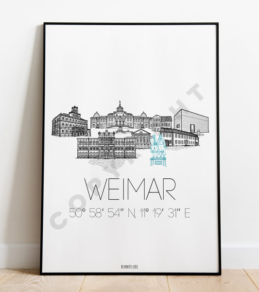 PRINT - SKYLINE WEIMAR