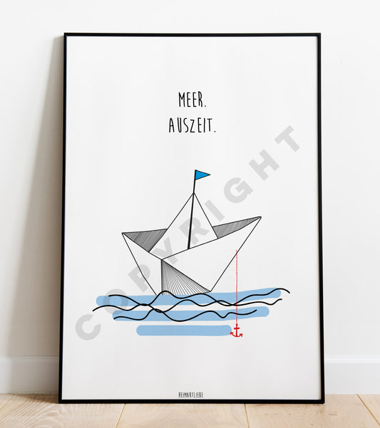 PRINT - MEER. AUSZEIT.