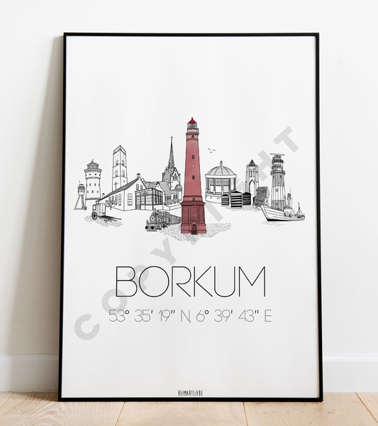 PRINT - SKYLINE BORKUM