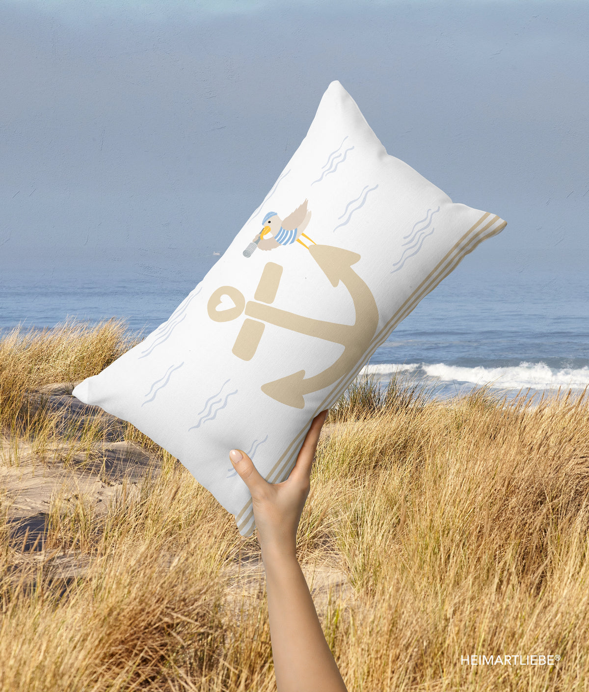 KISSEN - ANKER MÖWE SAND