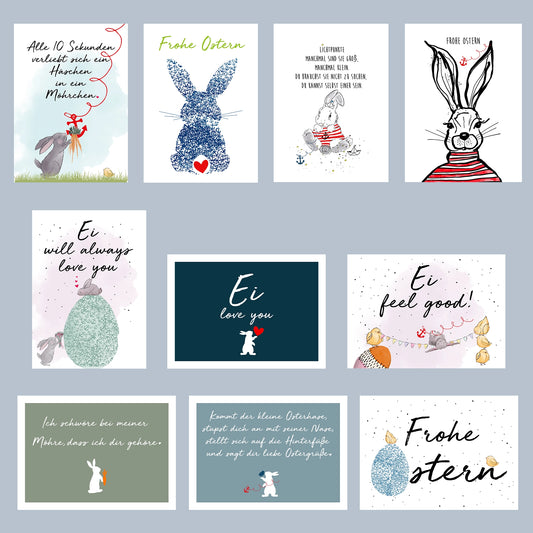 OSTERGRÜßE MIT DEM 10er „OSTERPOSTKARTEN“-Set