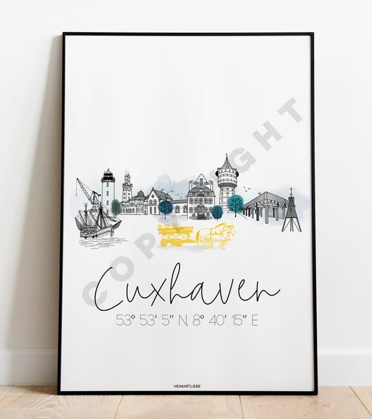 PRINT - SKYLINE CUXHAVEN EDITION