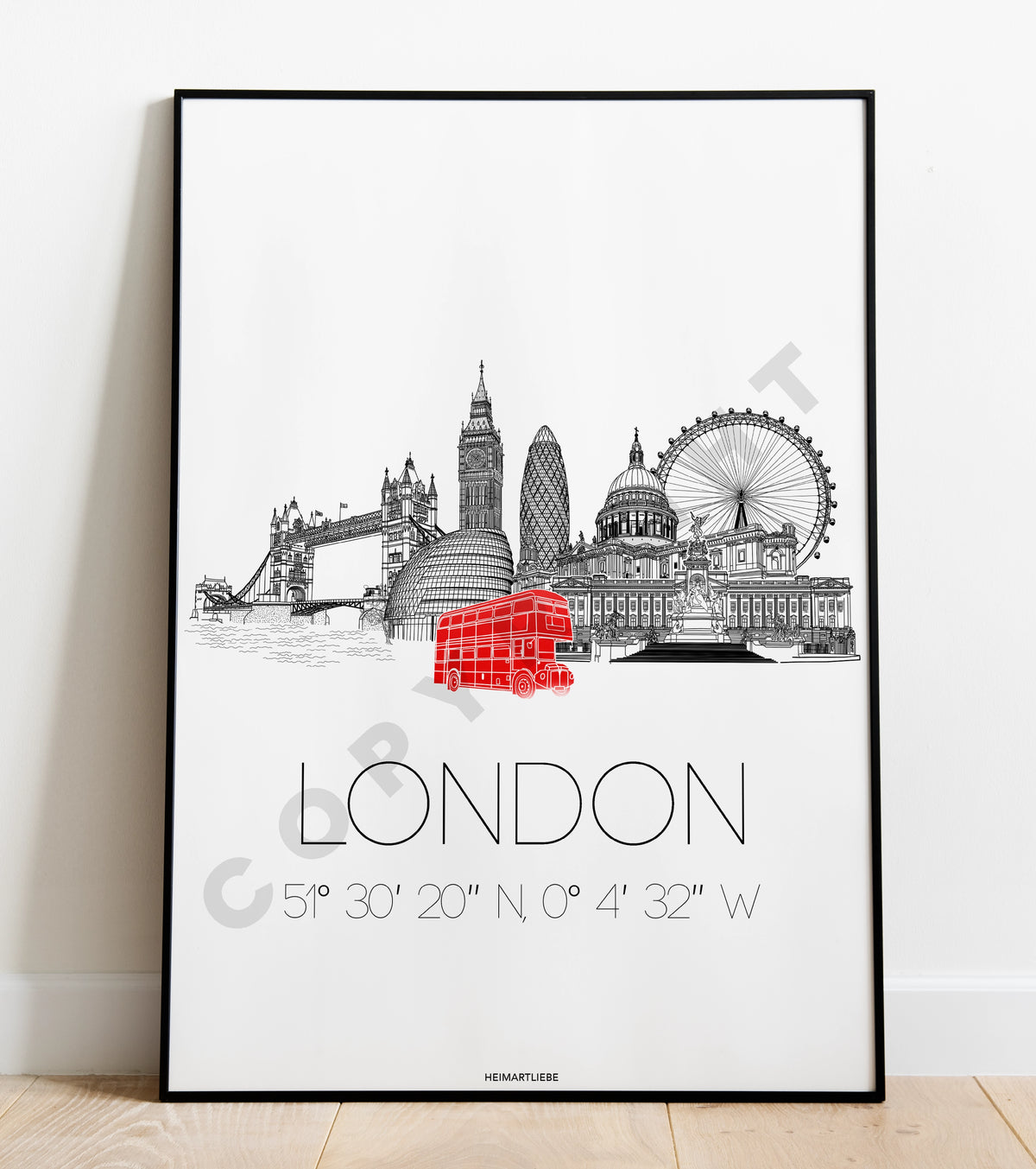 PRINT - SKYLINE LONDON