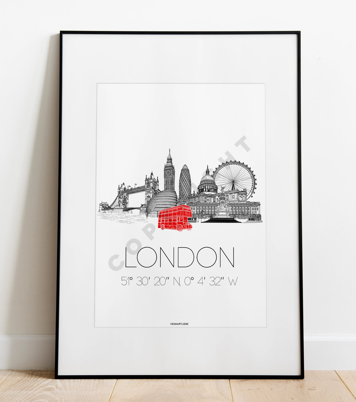 PRINT - SKYLINE LONDON