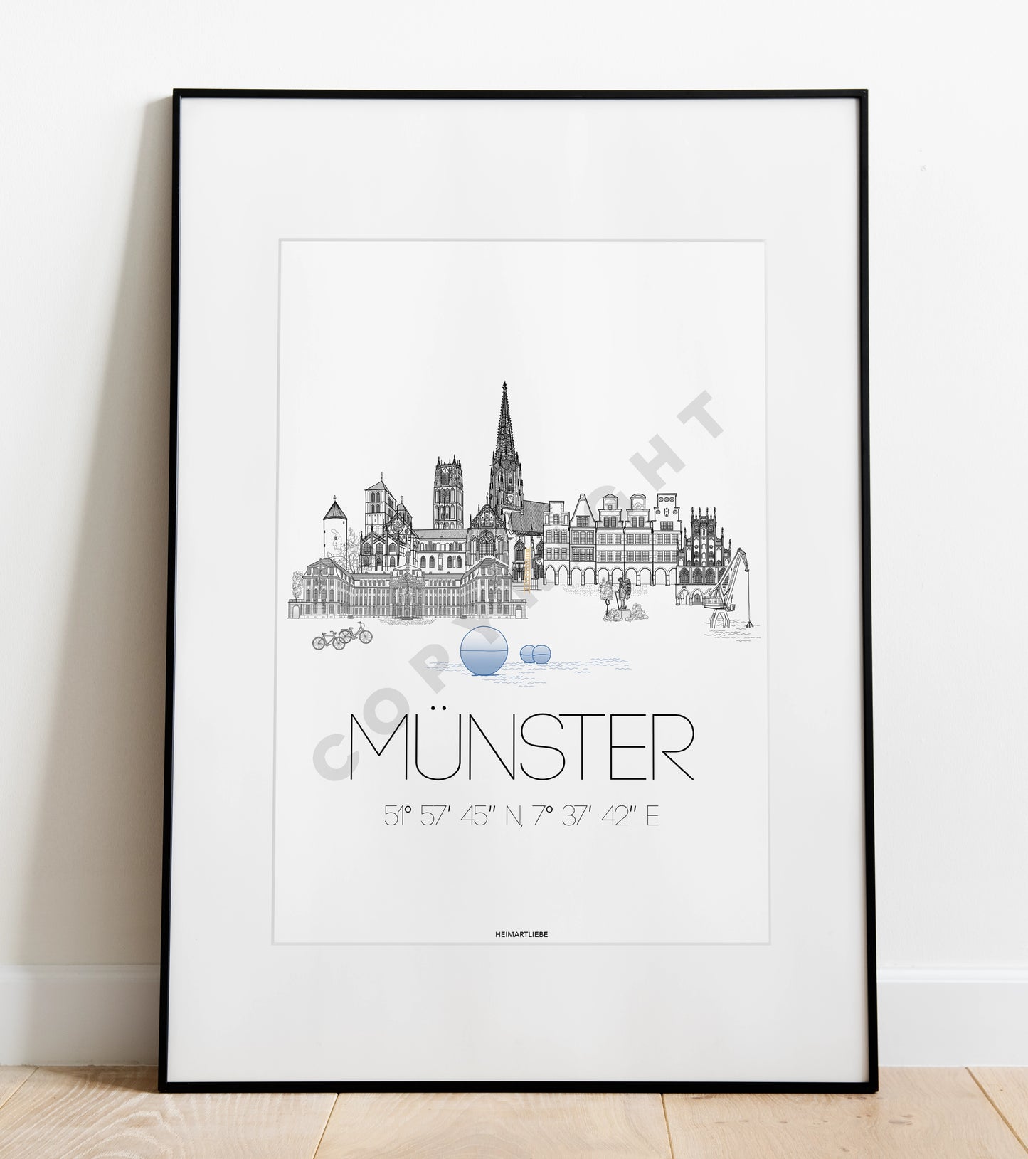 PRINT - SKYLINE MÜNSTER