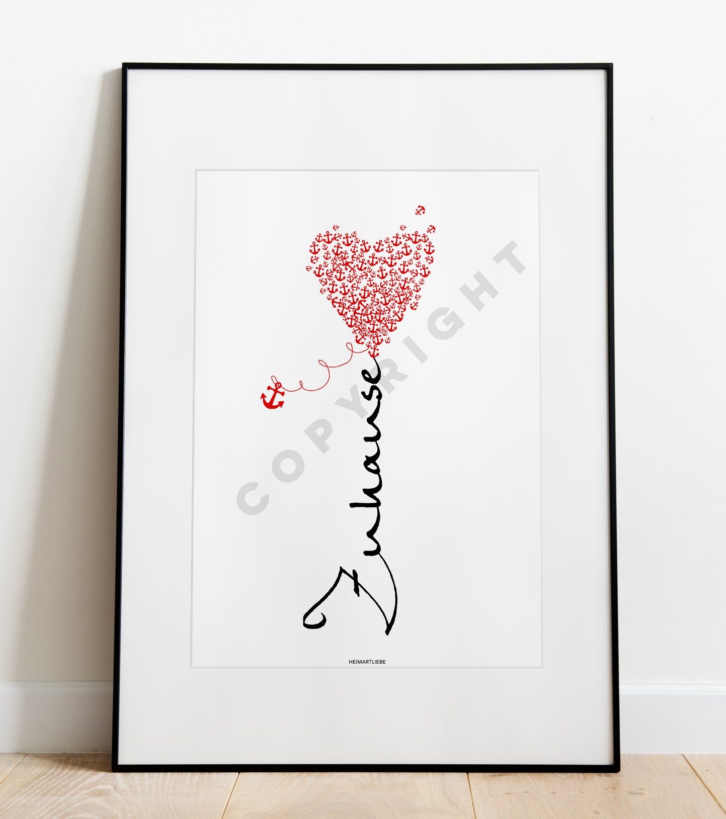PRINT - ZUHAUSE ROT