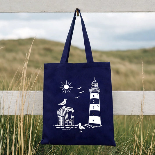 TASCHE "KÜSTE" - SIEBDRUCK, 100% BAUMWOLLE