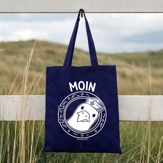 TASCHE "MOIN BULLAUGE" - SIEBDRUCK, 100% BAUMWOLLE