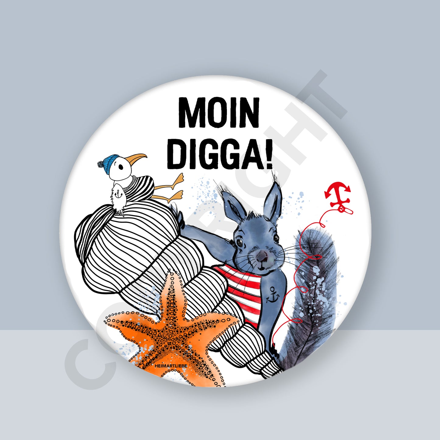 FLASCHENÖFFNER MIT MAGNET - MOIN DIGGA