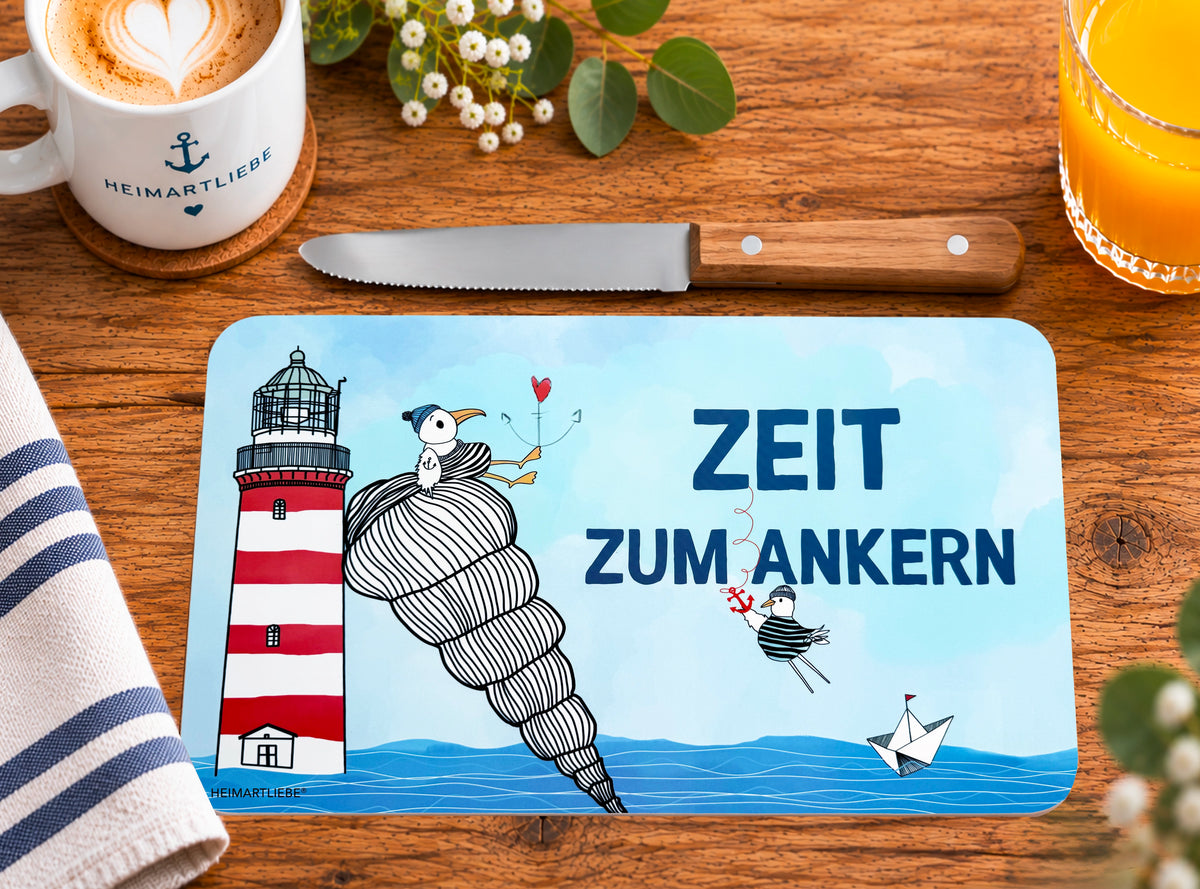 FRÜHSTÜCKSBRETT - ZEIT ZUM ANKERN