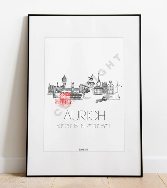 PRINT - SKYLINE AURICH