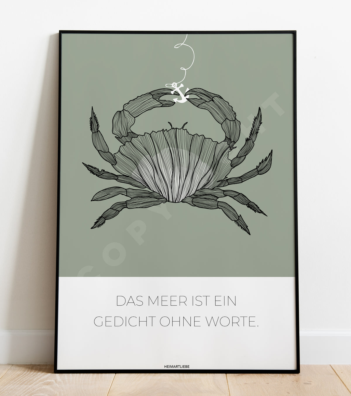 PRINT - BLUE | SAND | GREEN OCEAN - DAS MEER IST EIN GEDICHT OHNE WORTE