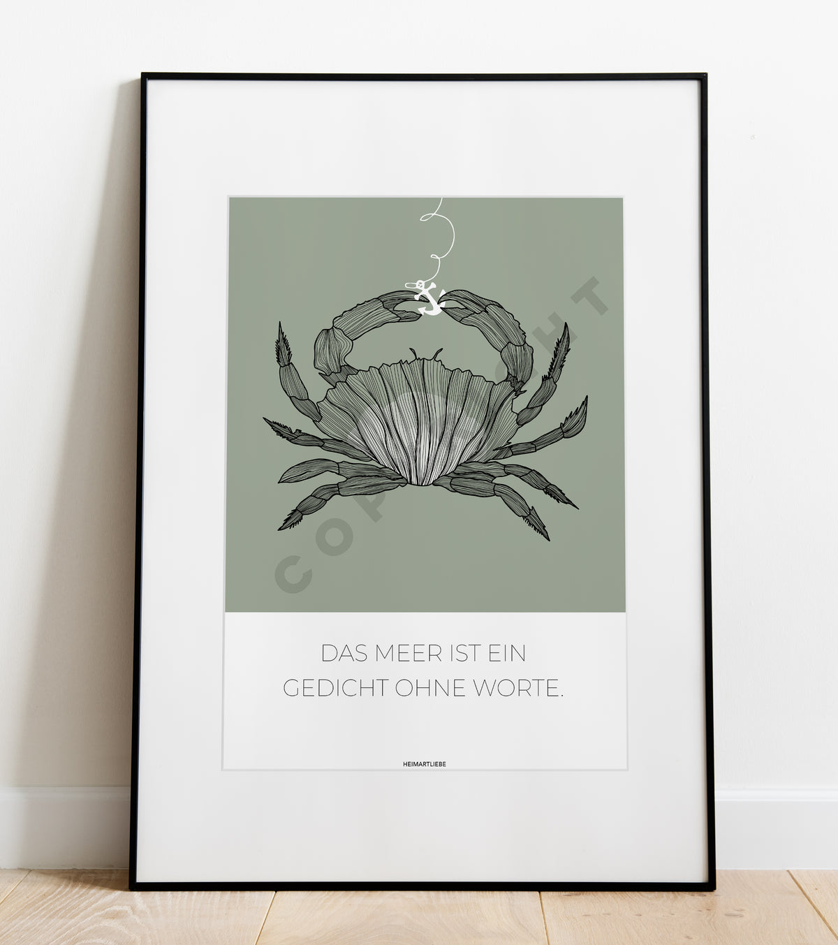 PRINT - BLUE | SAND | GREEN OCEAN - DAS MEER IST EIN GEDICHT OHNE WORTE