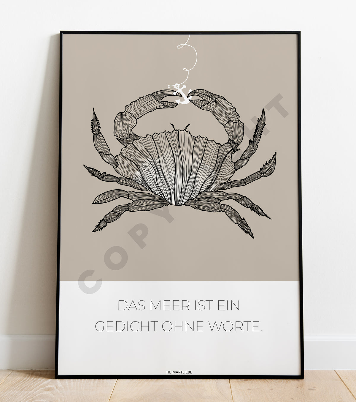 PRINT - BLUE | SAND | GREEN OCEAN - DAS MEER IST EIN GEDICHT OHNE WORTE